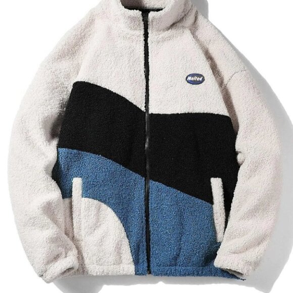 Cream Mens Teddy Coat - Picture 2 of 8